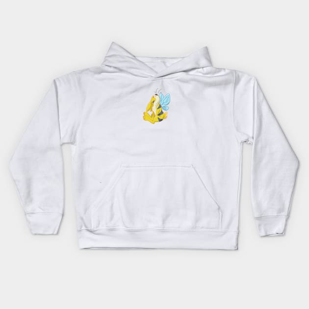 A Bumble Bunny Kids Hoodie by CloudWalkerDesigns